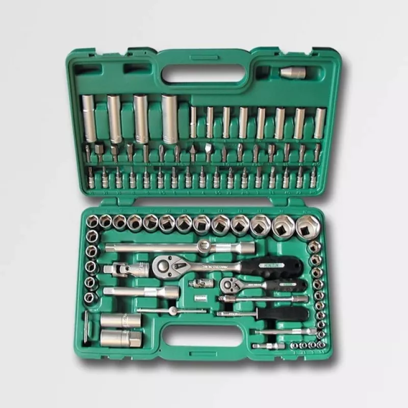 Schlüsselsatz HONITON 94-teilig Professional H4060 — gemischte Maul‑/Ringschlüssel und Steckschlüssel, Aufbewahrungskoffer