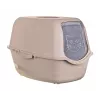 Katzentoilette DIAMENTIQ BAYA, Kunststoff, umkehrbare Türen, 55,5×40×38,7 cm, beige