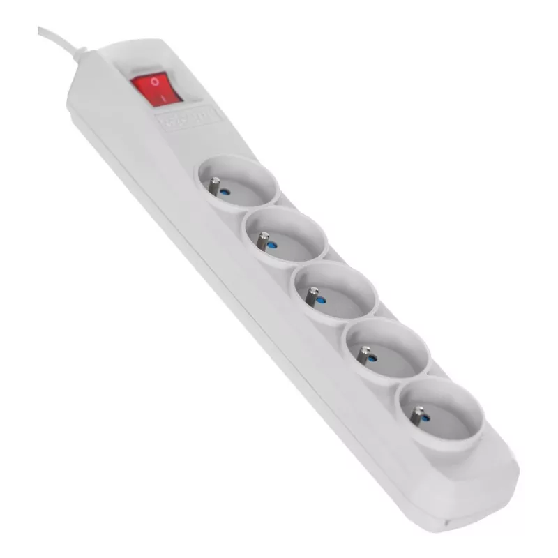 Activejet graue Steckdosenleiste mit Kabel ACJ COMBO 5G/3M/BEZP. AUT/S