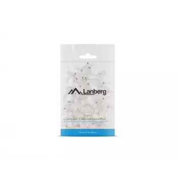 LANBERG RJ-45 Kabelverbinder PLU-5000, U/UTP (UTP) Schirmung, transluzent weiß, 100er-Pack