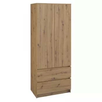Topeshop SZAFA MALWA ART bedroom wardrobe/closet 5 shelves 2 Tür(s) Eiche