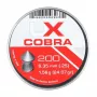 Diabolokugeln UMAREX Pointed Ribbed Shot Cobra 6,35 mm, 1,56 g, silber, 200 Stück