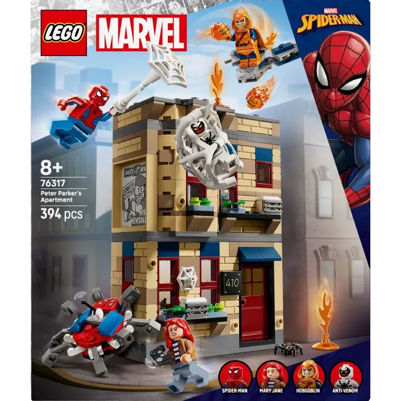 LEGO Marvel Set 76317 Peter Parkers Wohnung mit Spider-Man-Minifigur