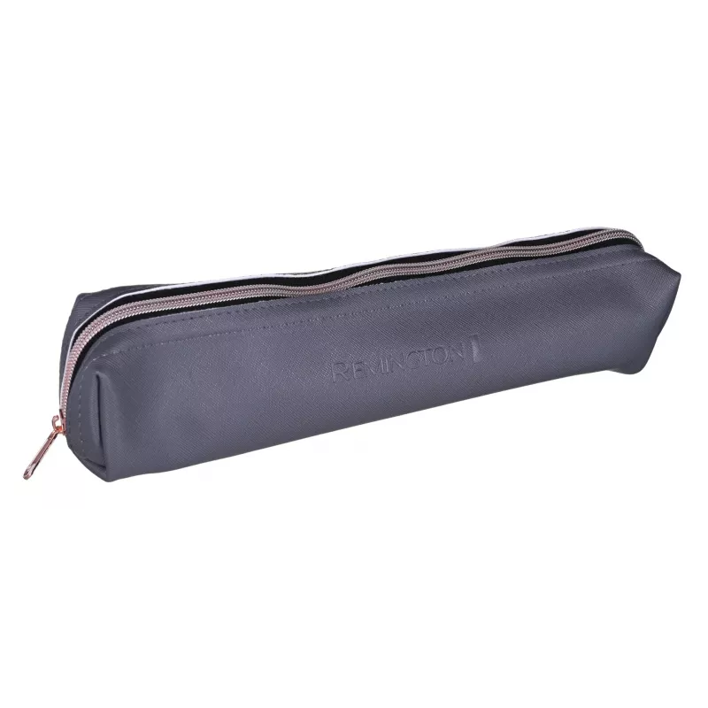 Glätteisen Remington S8598 Warm Schwarz Grau — Keramikplatten 11 cm, 5 Heizstufen, 160–230 °C, 3 m Kabel, Tragetasche