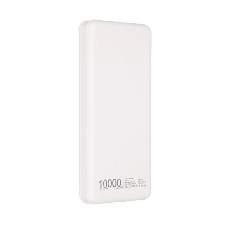 Powerbank Extralink EPB-078W 10000 mAh Weiß, USB-C, 10 W Ausgang, lädt bis zu 2 Geräte