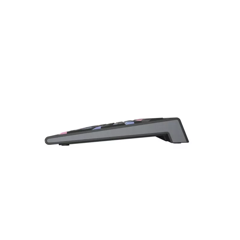 Tastatur Logickeyboard LKB-FLS-A2PC-DE Universal USB QWERTZ German Schwarz