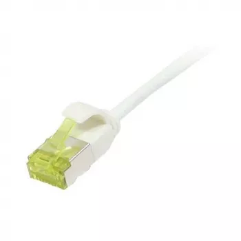 Patchkabel RJ45, CAT6A 500 MHz, 0,25 m, Weiß, U/FTP, Slimline rund d=3,8 mm, TPE/LSZH (Superflex), AWG32, mit Cat.7-Rohkabel, Synergy 21 (S217321V3)