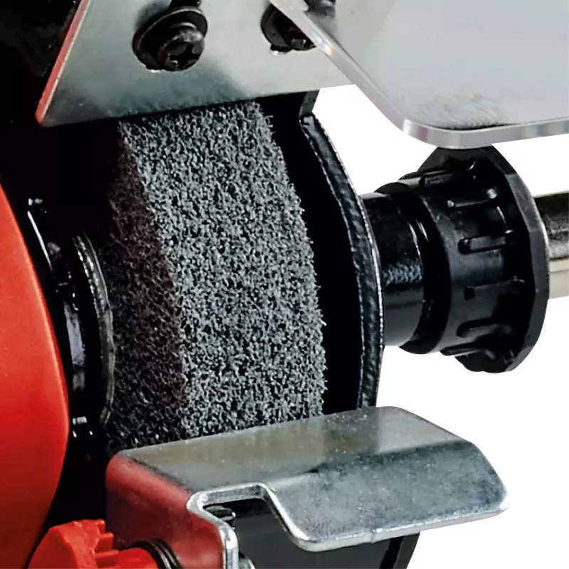 Tisch-Schleifmaschine TC-XG 75 Kit (Rot/Schwarz, 150 Watt, umfangreiches Zubehörset für Polier- und Schleifarbeiten)