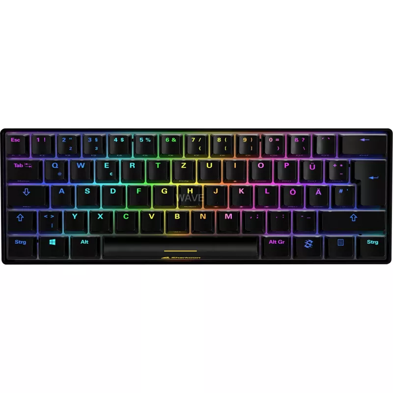 SKILLER SGK50 S4, Gaming-Tastatur schwarz, PT-Layout, Kailh Red