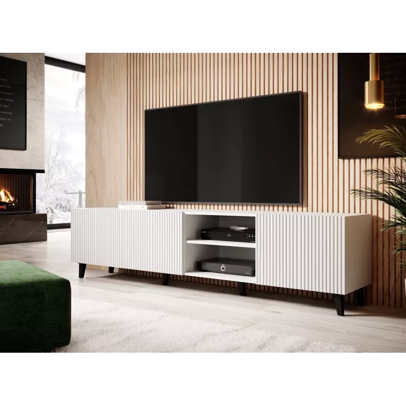 Cama RTV-Schrank PAFOS 200x42x52 weiß matt