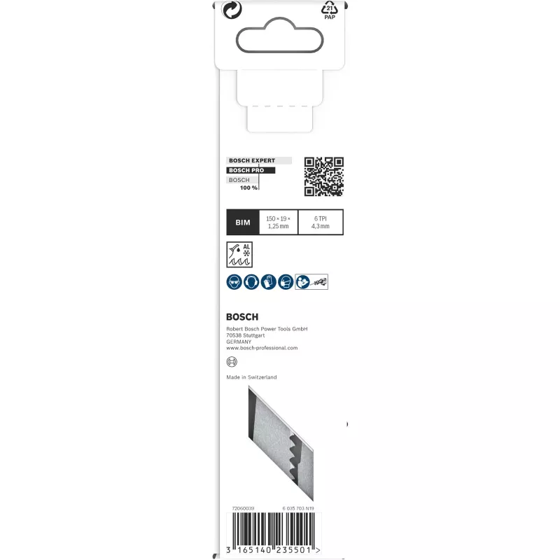 Bosch S 611 DF Heavy Sägeblatt für Holz und Metall Säbelsägeblätter
