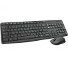 Logitech MK235 Wireless Tastatur and Maus Combo Full-size Grau