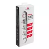Steckdosenleiste MACLEAN MCE394W — 3 Steckdosen, 3×USB 2,1A, 110–240V AC, 2500W, 1,5 m Kabel, weiß