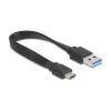 DELOCK USB 3.2 Gen 1 (3.1 Gen 1) 4-Port Hub mit Typ-A + Typ-C Host (5000 Mbit/s) Schwarz/Transparent