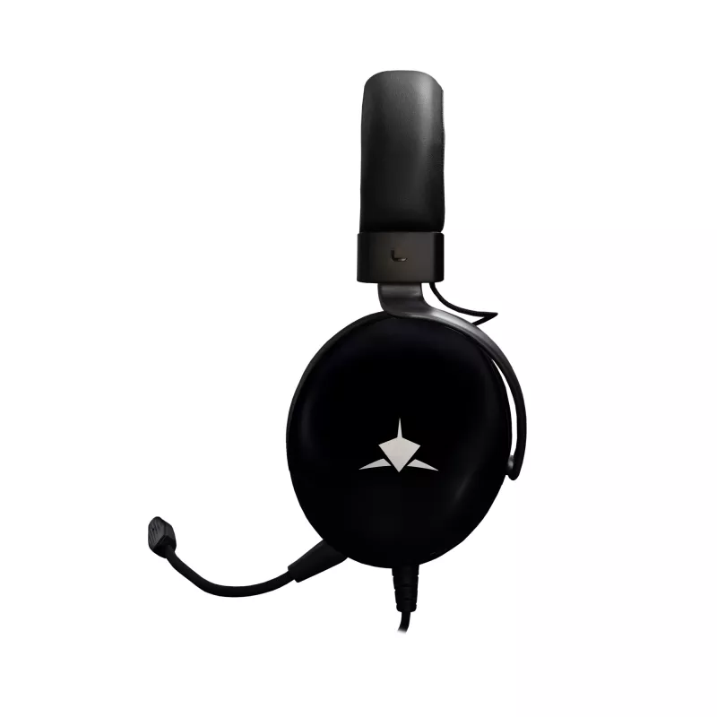 Gaming-Headset White Shark GH-2540 Elephant Schwarz mit RGB-Beleuchtung und abnehmbarem Mikrofon