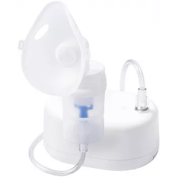 Kompressorvernebler Omron NE-C810 (NE-810) tragbar, 0,35 ml/min Verneblung, 53 dB, 100 cm Luftschlauch, inklusive Masken und Mundstück
