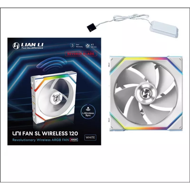 Fan Lian Li UNI FAN SL Wireless 120 12 cm Weiß 31 dB 64 cfm