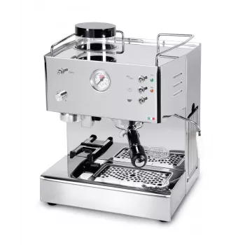 Quick Mill Pegaso, Espressomaschine, Kaffeebohnen, integriertes Mahlwerk, 1200 W, Edelstahl