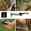 Fiskars 1051233 Handsäge Bügelsäge 23 cm Schwarz, Orange, Silber
