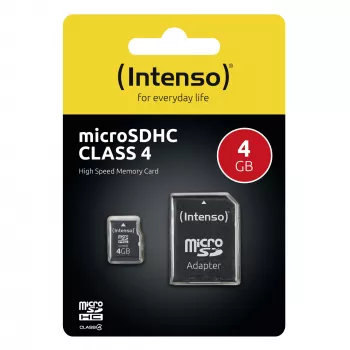 Speicherkarte Intenso 4 GB MicroSDHC Class 4 3403450