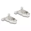 Kabeltülle DELOCK D-Sub-Gehäuse für 9-polig Stecker/Buchse mit Zugentlastung, silber, Kunststoff, 31,6×46,2×15,6 mm