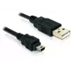 USB-Kabel DeLOCK 82252 USB 2.0 1,5 m USB A Mini-USB B Schwarz
