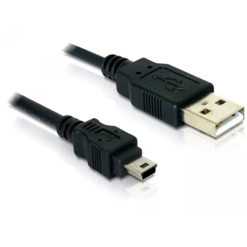 USB-Kabel DeLOCK 82252 USB 2.0 1,5 m USB A Mini-USB B Schwarz