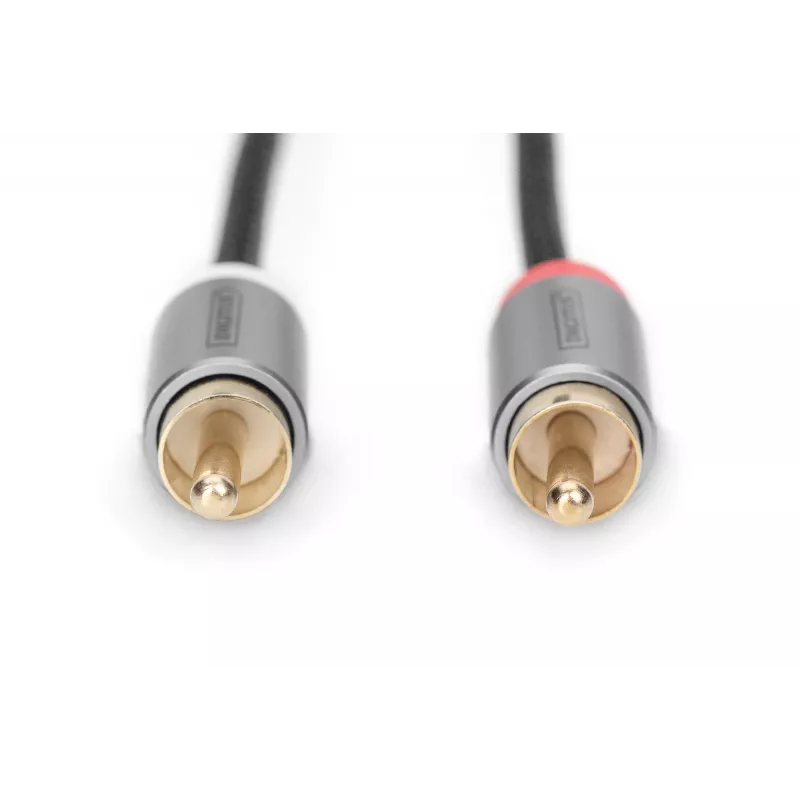 Digitus | Stereo 3,5 mm auf 2RCA Y-Splitter, M auf M | DB-510330-018-S | 3,5 mm Stereo | 2x RCA-Stecker