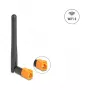Omnidirektionale WiFi-6-Antenne DELOCK FAKRA M 2,4/5 GHz 2,5–3,0 dBi Neigegelenk schwarz
