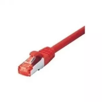 Tecline - Patchkabel - RJ-45 (M) auf RJ-45 (M) - 1,5 m - SFTP, PiMF - CAT 6 - Halogenfrei, Snagless - Rot (715015R)