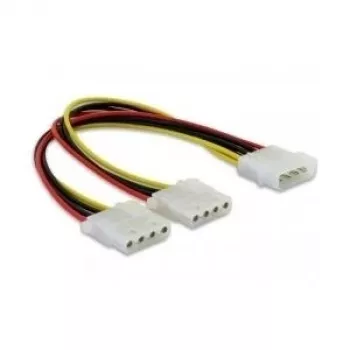 Delock - Stromsplitter - Internes Netzteil, 4-polig (Stecker) auf Internes Netzteil, 4-polig (Buchse) - 11 cm (82100)