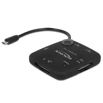 Kartenleser DeLOCK 65529 USB 2.0 Schwarz