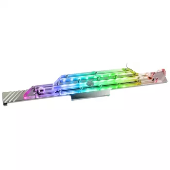 Wasserblock BitsPower BP-MSASDE — Acryl und Kupfer, transparent, enthält Wärmeleitpads und Montageschrauben