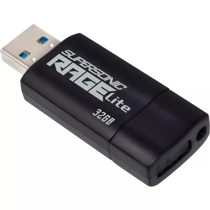 Patriot Memory Supersonic Rage Lite USB-Stick 32 GB USB Typ-A 3.2 Gen 1 (3.1 Gen 1) Schwarz, Blau