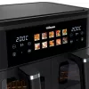 Heißluftfritteuse Tristar FR-9075 Double 9 L, 2500 W, Touch-Bedienung, LCD, schwarz, 60 °C min