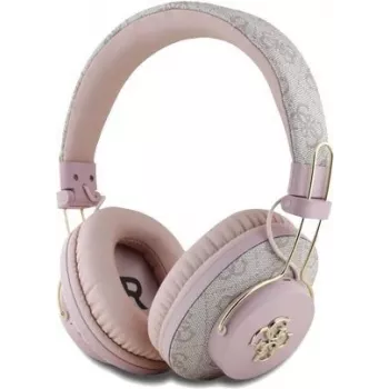GUESS Wireless Bluetooth Headset 4G Metal Logo Pink, GUBHS72P4FC4MP, Universal (GUBHS72P4FC4MP)