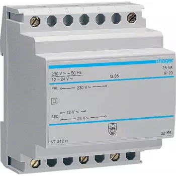 Elektrogehäuse-Zubehör Hager ST312 — AC-Eingang 230 V