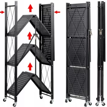 Gartenwerkzeug-Aufbewahrungsregal Top e shop Rack FS004 — freistehender verzinkter Stahl, 720×340×1270 mm, 50 kg Tragfähigkeit