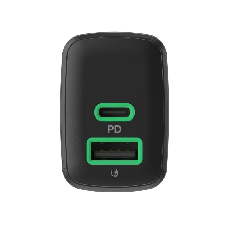 Ladegerät Grün Cell PowerSource Duo30 – 1× USB-A, 1× USB-C, 3A