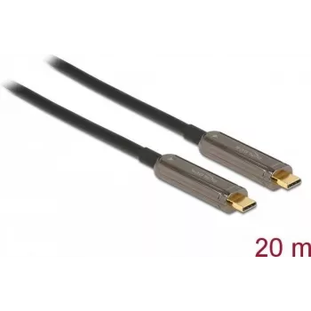 USB-Kabel DeLOCK 84122 20m USB 3.2 Gen 1 USB C Schwarz