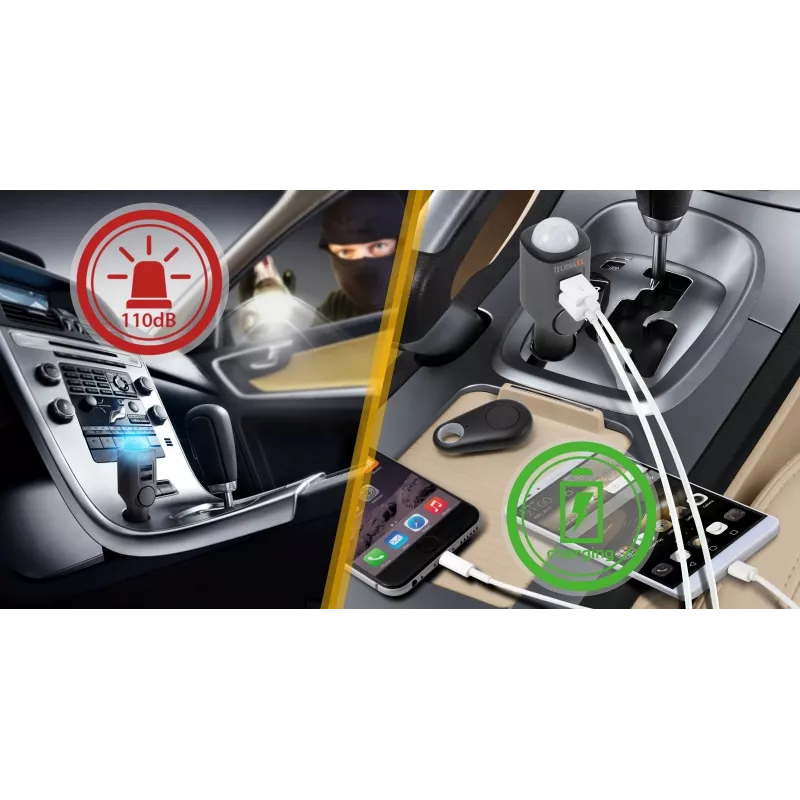 Mobilgeräteladegerät Technaxx 4743 Universal Schwarz Zigarettenanzünder Auto