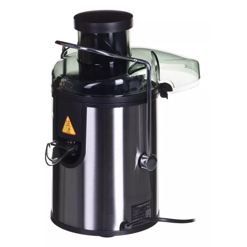 Entsafter ESPERANZA EKJ002 — 500 W, 0,45 L Saftbehälter, 1,5 L Tresterbehälter, Edelstahl/Schwarz