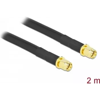 Antennenkabel DeLOCK SMA-Stecker auf SMA-Stecker LMR/CFD300 2 m