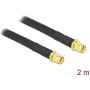 Antennenkabel DeLOCK SMA-Stecker auf SMA-Stecker LMR/CFD300 2 m