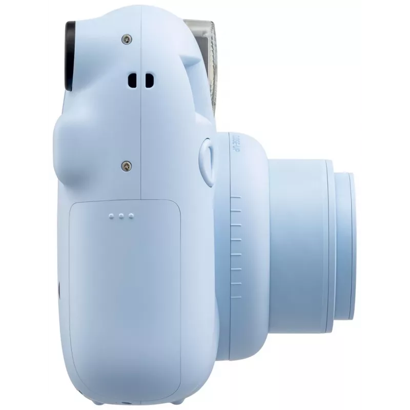 Sofortbildkamera Fujifilm Instax Mini 12 Blau — 86 x 54 mm Ausdrucke, 60 mm Brennweite, elektronischer Verschluss