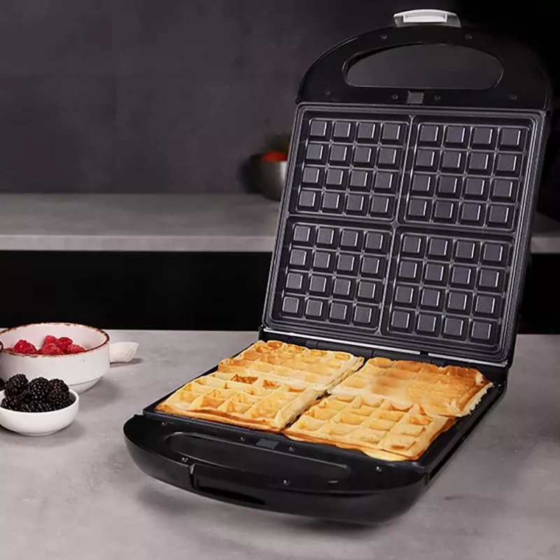 Cecotec Sandwichmaker | Rock'nToast Family 3in1 | 1500 W | Anzahl Platten 3 | Schwarz
