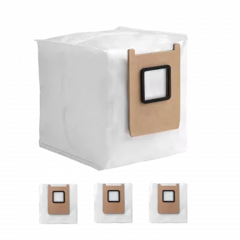 Staubbeutel für Eufy Saugroboter T29YQA20 — 3er-Pack, braun/weiß