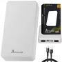 Powerbank Extralink EPB-078W 10000 mAh Weiß, USB-C, 10 W Ausgang, lädt bis zu 2 Geräte