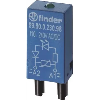 FINDER LED-Anzeige 110-240V 99.80.0.230.98 AC/DC LED grün 99.80.0.230.98 (9980023098)