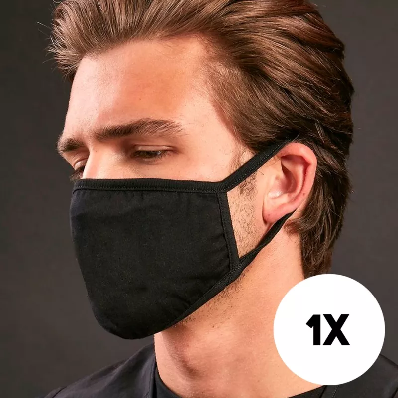 Textile Gesichtsmaske Marke Unbekannt Modell zweilagige wiederverwendbare Schutzmaske